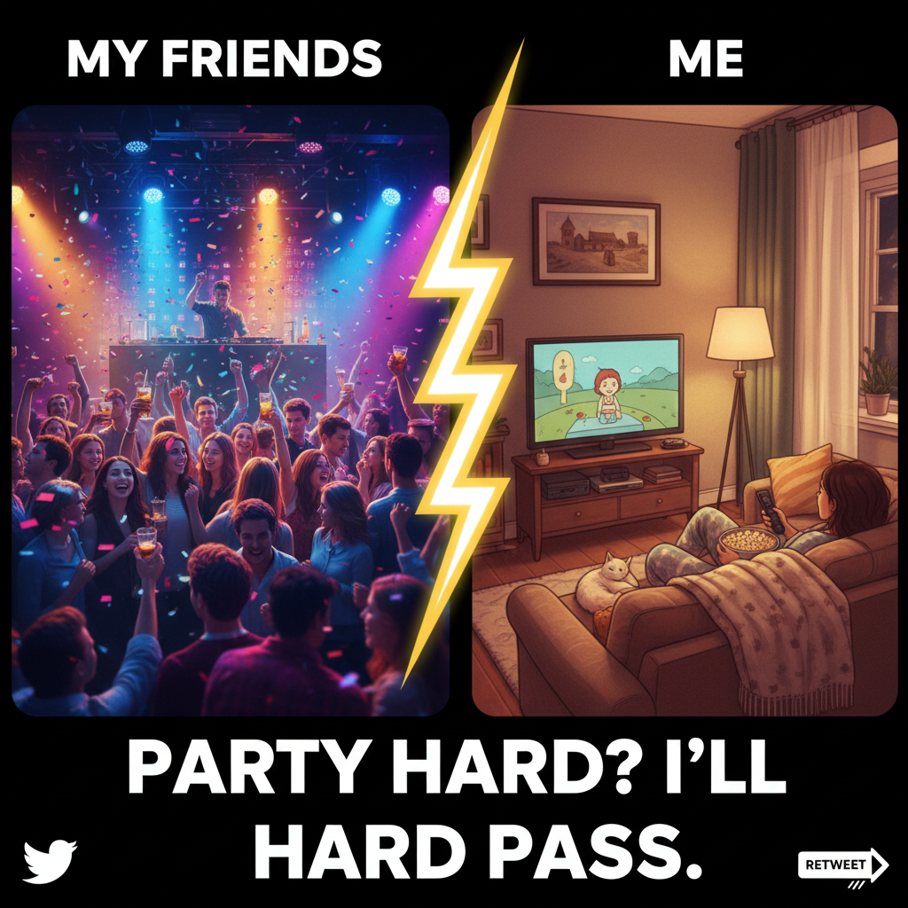 Friday night plans: Clubbing. Friday night reality: My couch and a documentary.