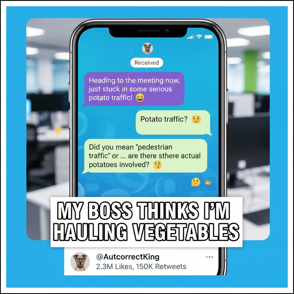 Autocorrect changed 'meeting' to 'meating'. My boss thinks I'm inviting him to a BBQ.