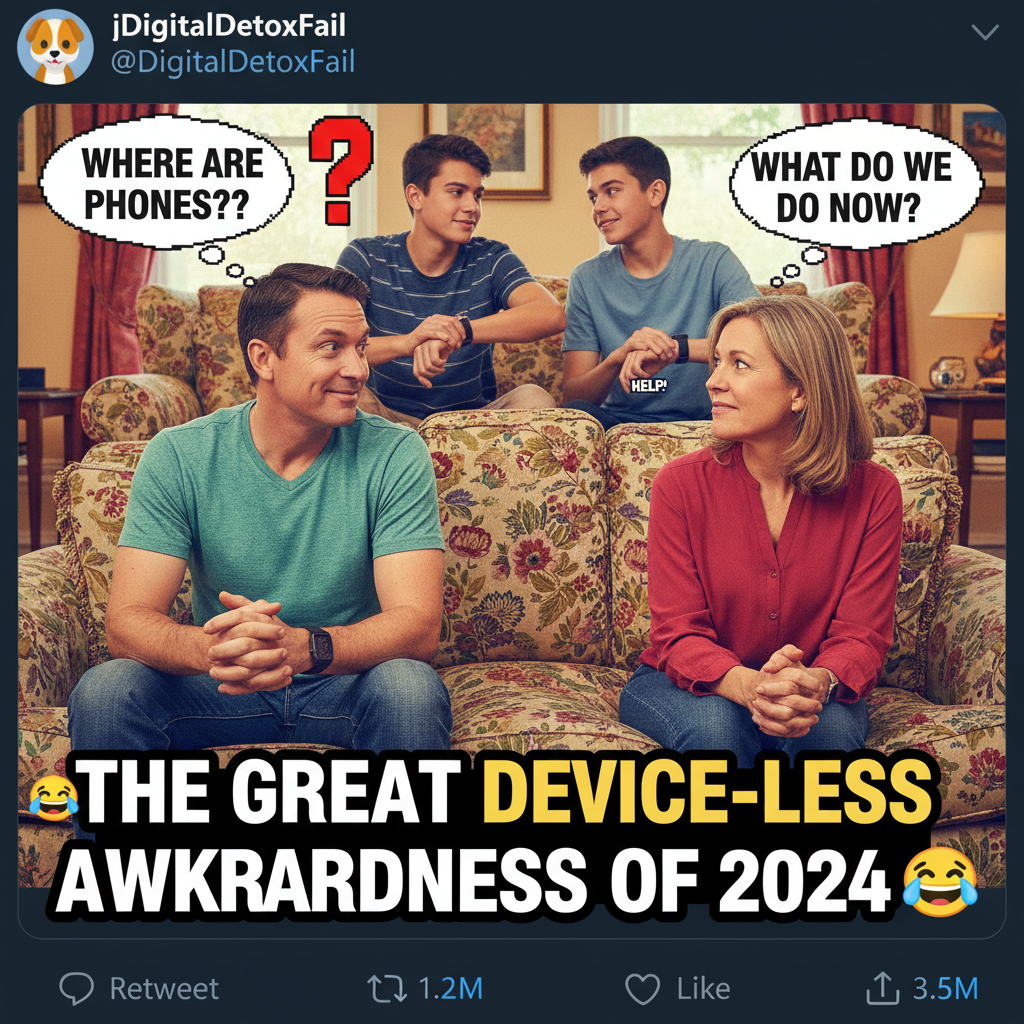 The wifi went down. I had to talk to my family. It was... an experience. 💀