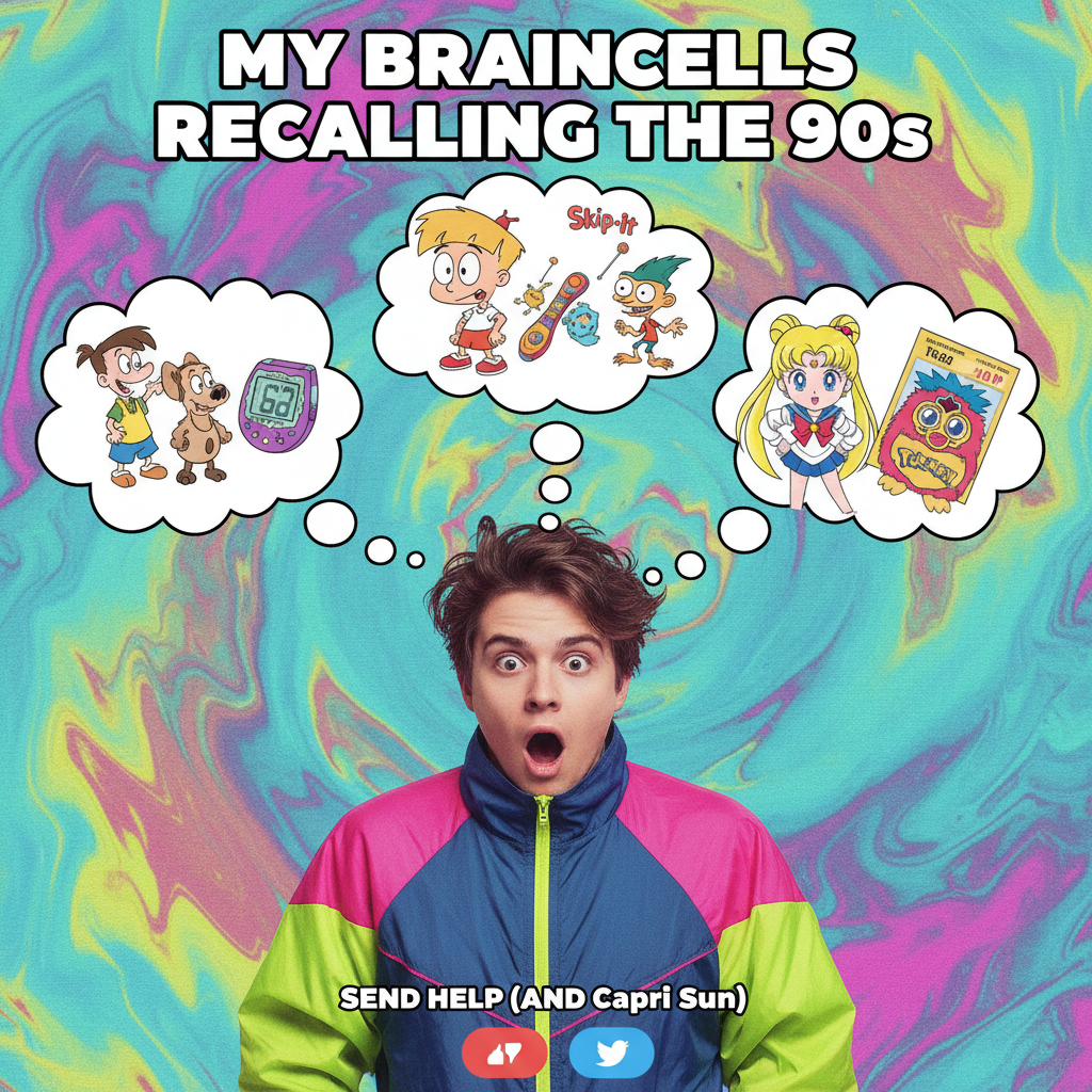 Hearing that one song from a 90s commercial just unlocked 10 years of memories. Send help.