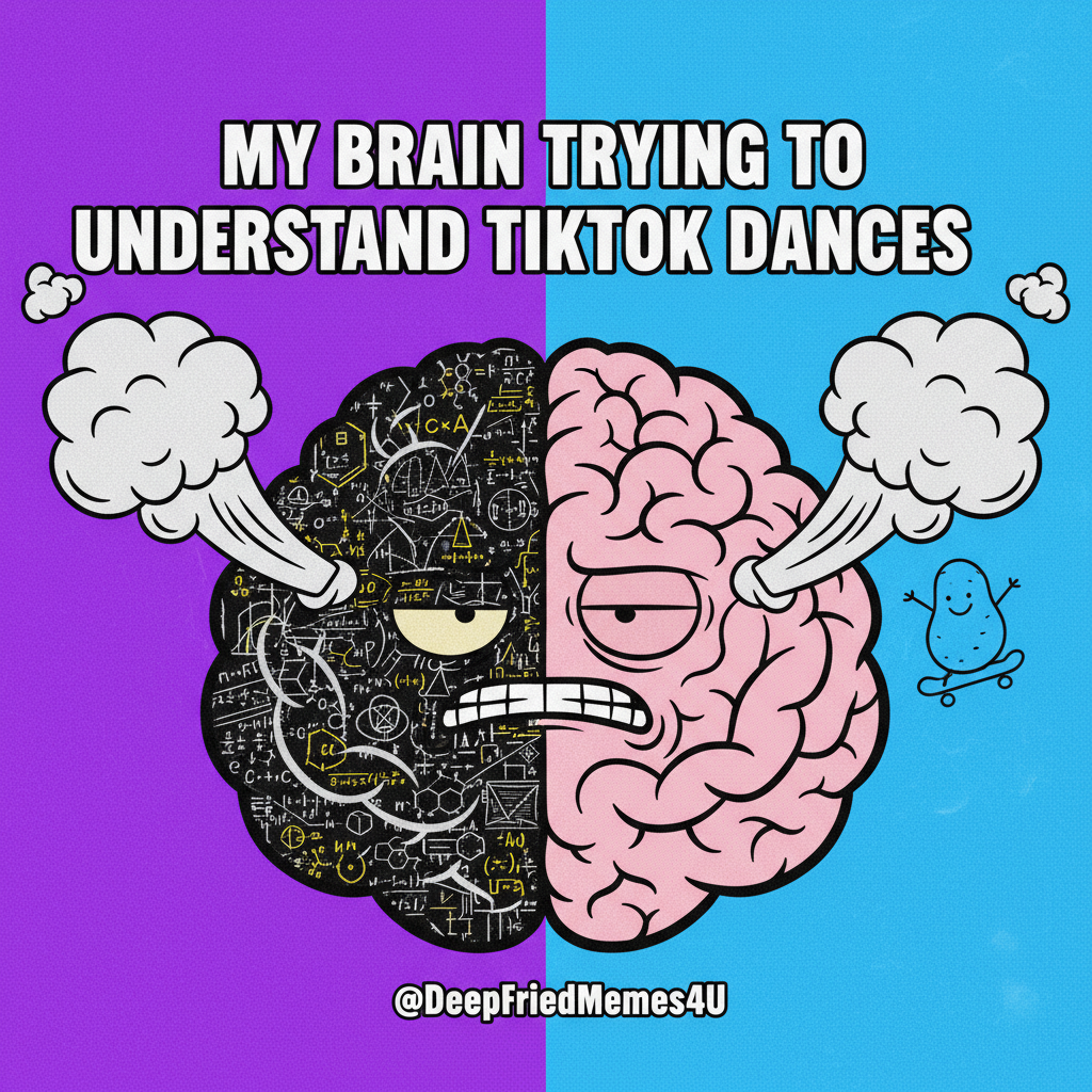 My brain during exam season: 'All thoughts, no thoughts.'