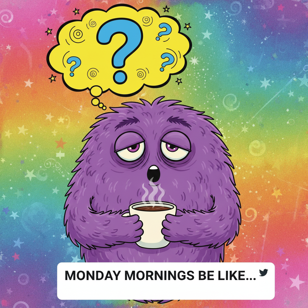 My brain on Monday morning: 'Did I actually sleep or was that a 6-hour blink?'