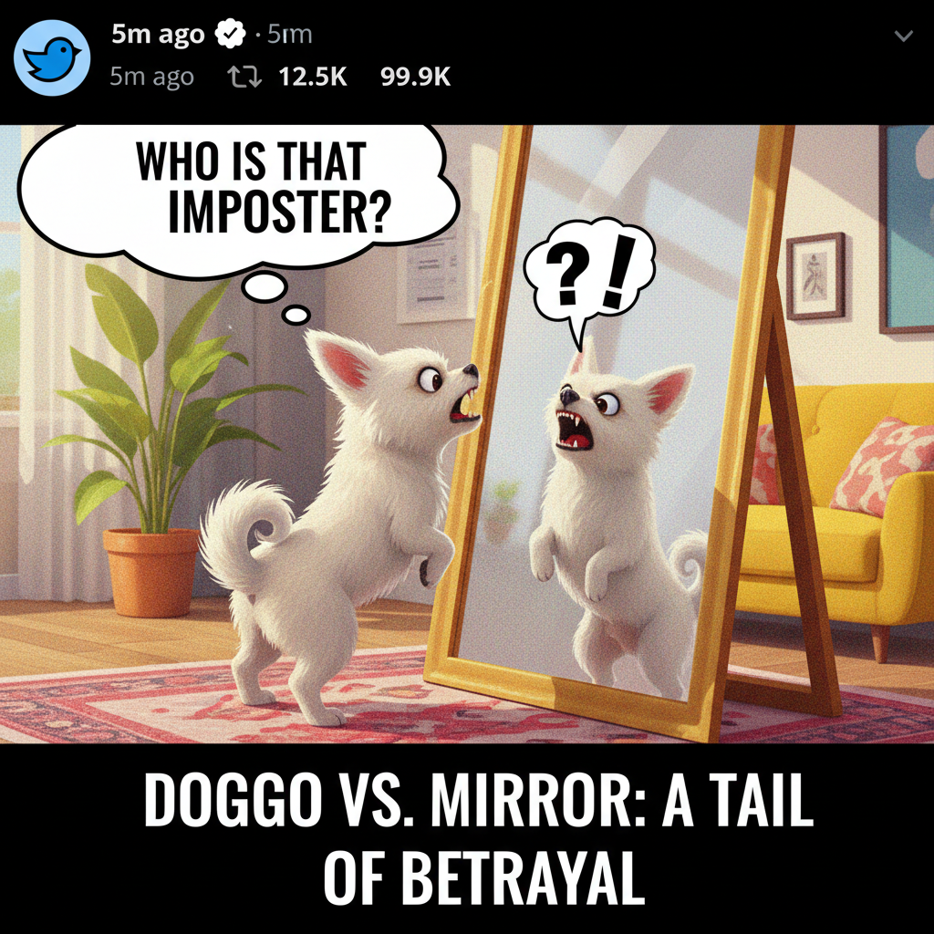 My dog just barked at his own reflection. Again. 10/10 best security system.