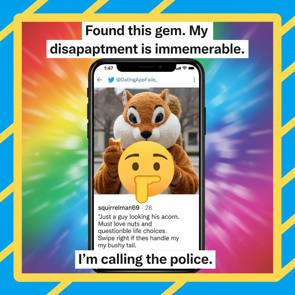 Dating apps are just a collection of 'red flags' and 'why did I swipe right?' moments.