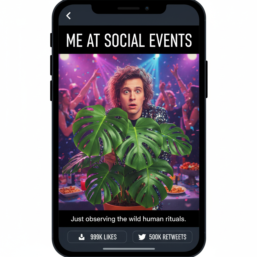 Introvert at a party: 'I've already met too many people today.'