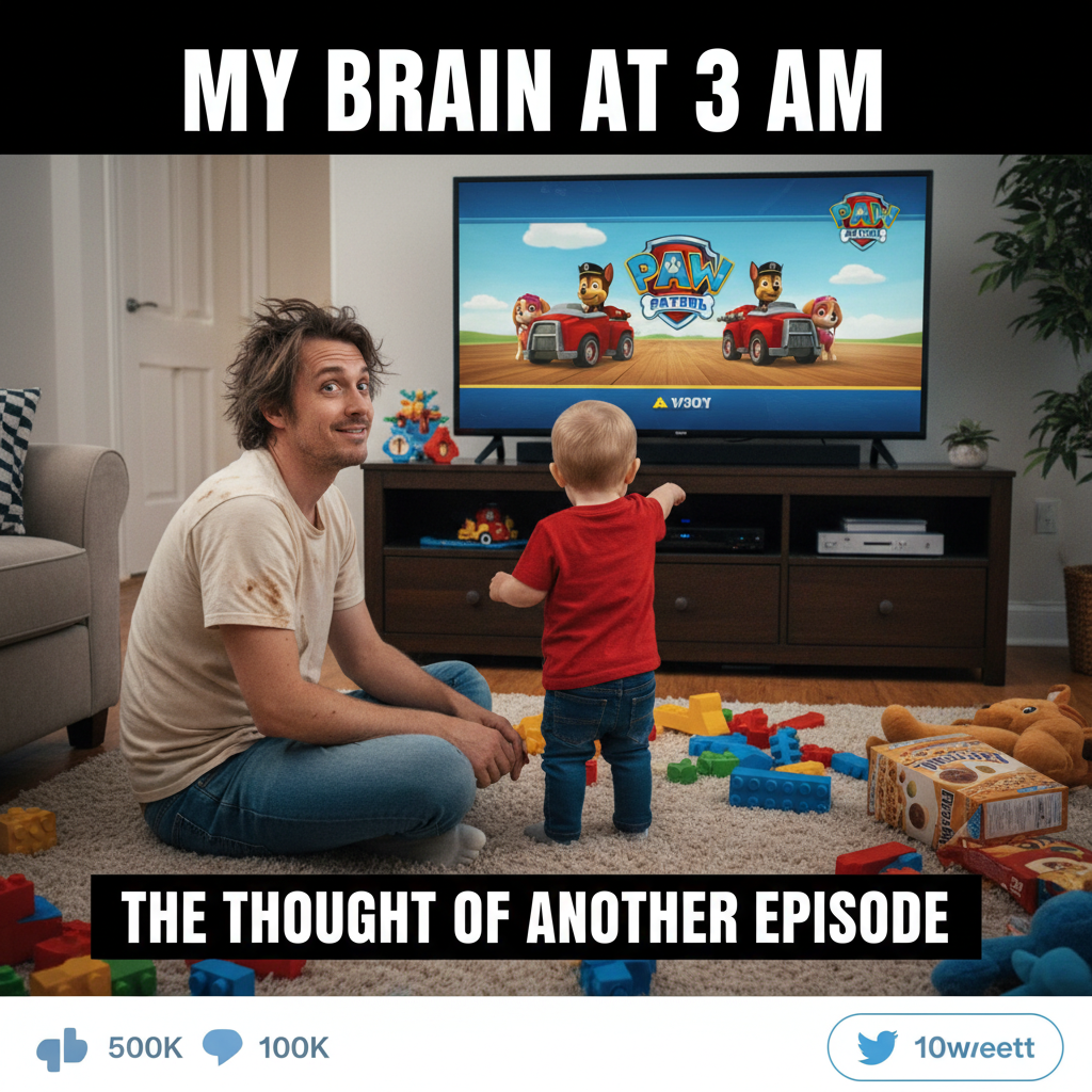 My toddler just explained the plot of 'Paw Patrol' to me for 20 minutes. I'm enlightened.