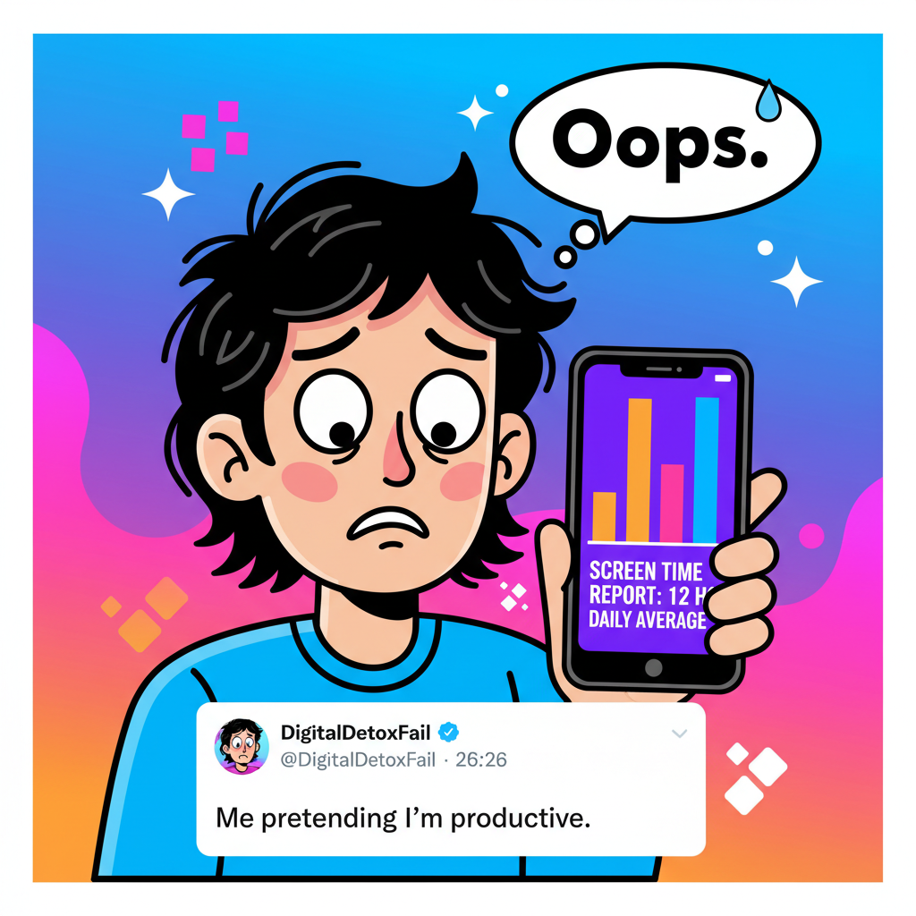 My screen time report just called me out. I'm basically a professional phone holder now.