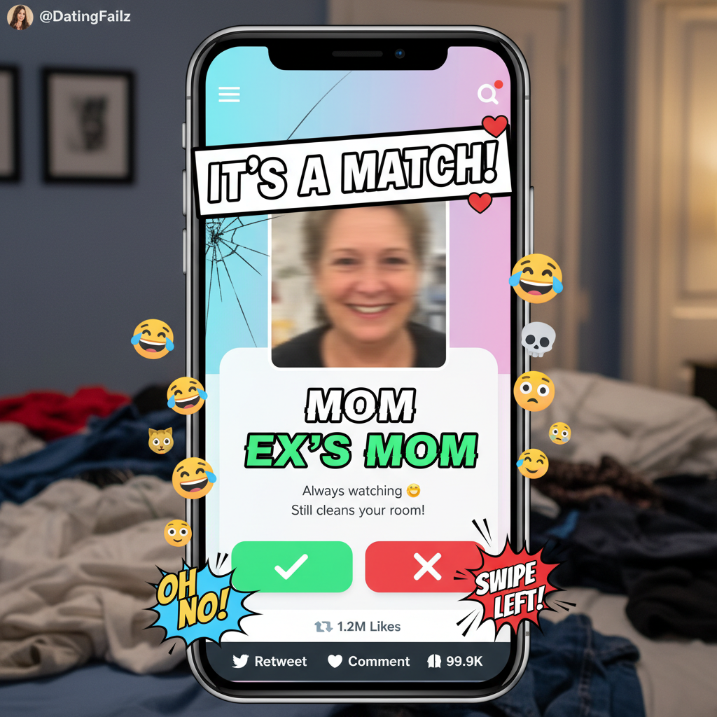 Matched with my ex's mom on a dating app. I've peaked. Or plummeted. One of those.