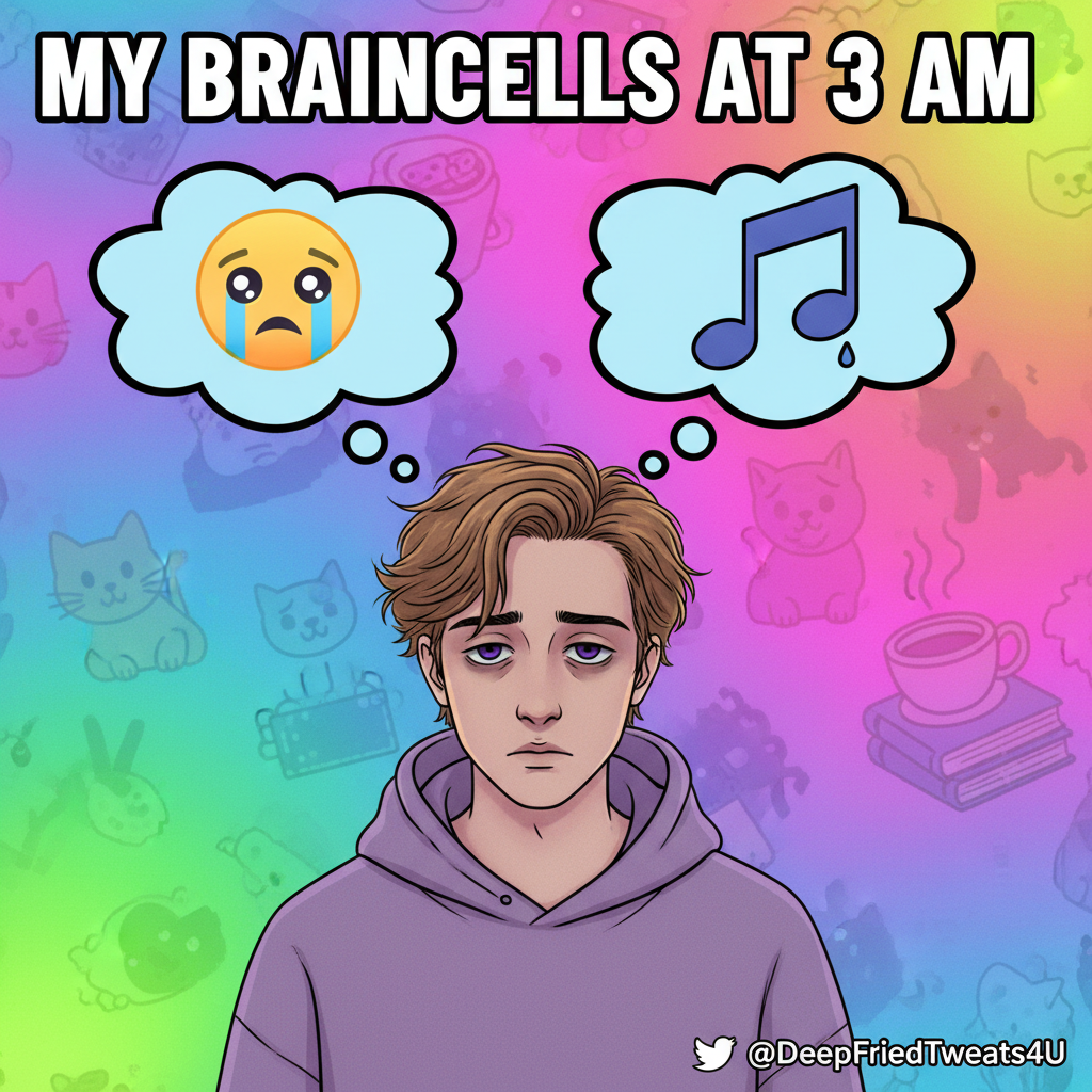 My brain on Monday morning is just elevator music and existential dread.