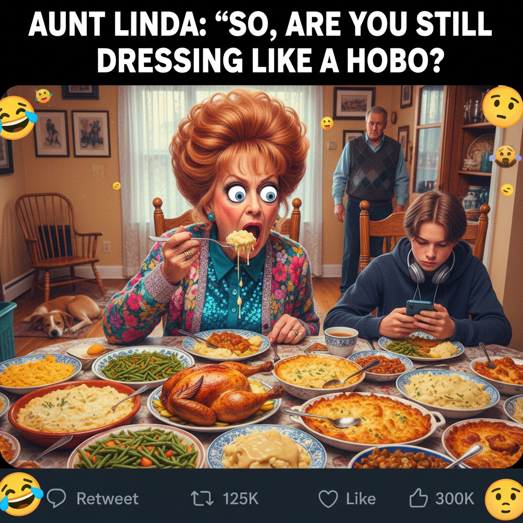 Aunt Carol just asked if I'm 'still single' with a mouthful of turkey. It's begun. #HolidayChaos