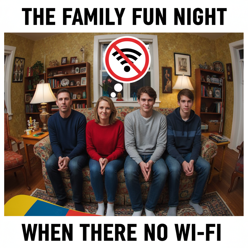 The WiFi went down. I've spoken to my family. They seem... nice? Who knew.