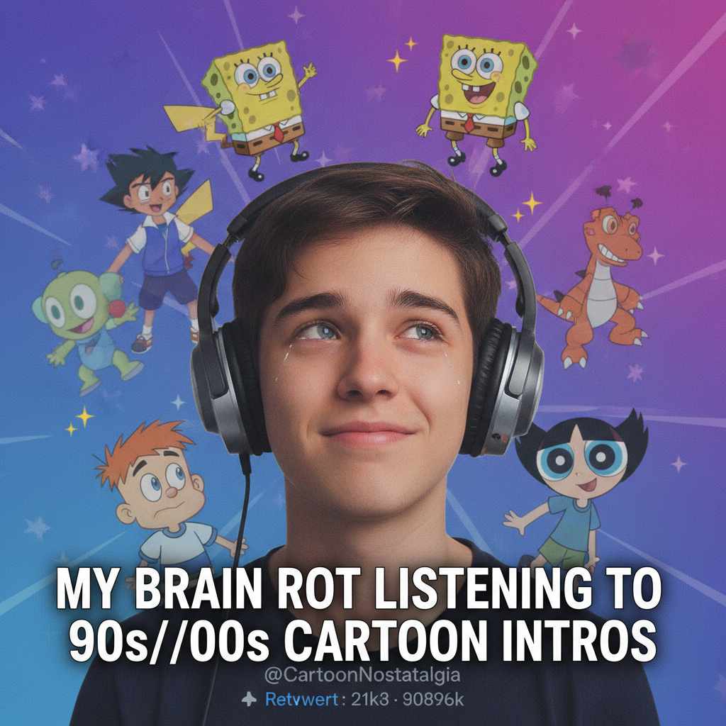 Hearing that one song from your childhood cartoon and suddenly you're 7 again. 😭 #Nostalgia