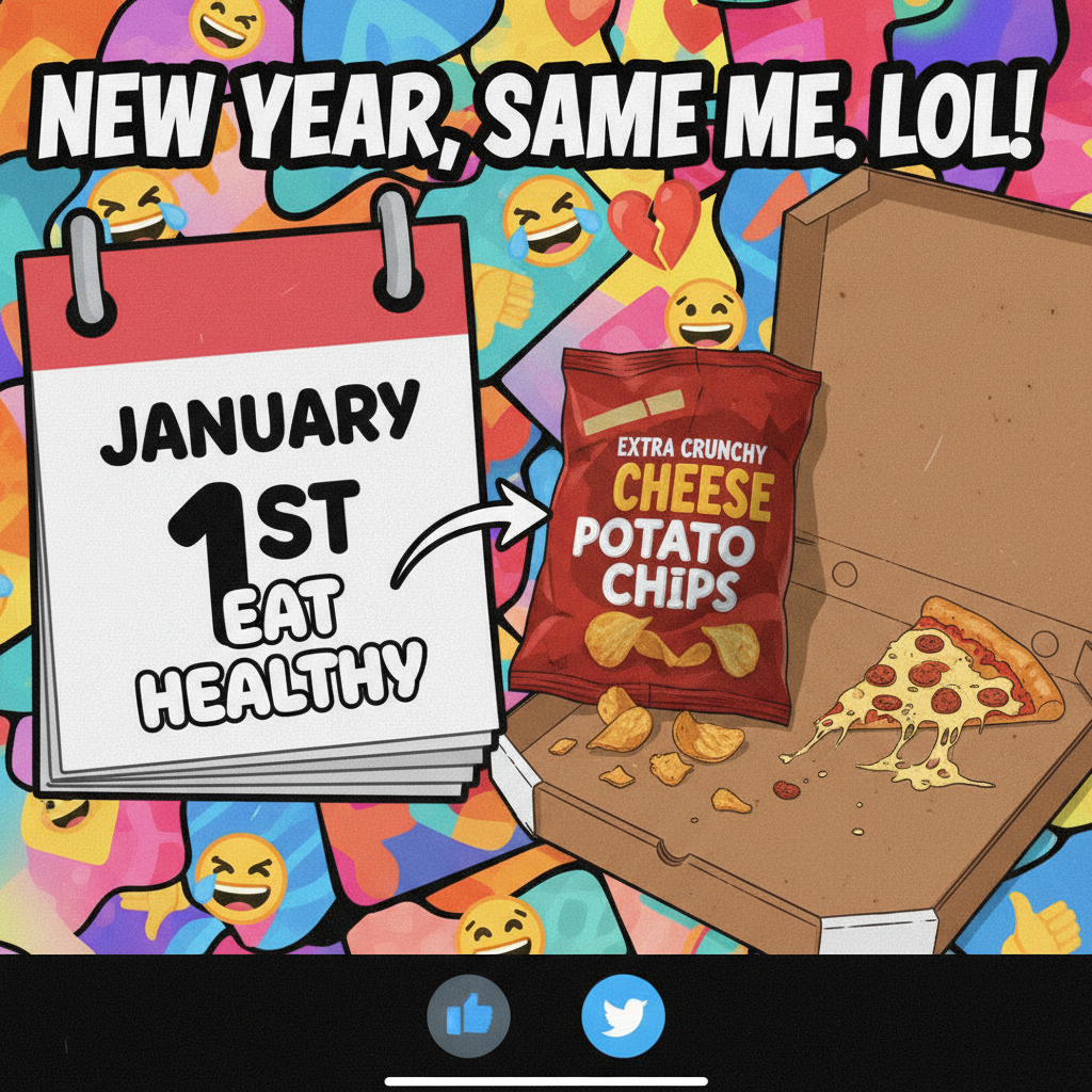 My New Year's resolution lasted 3 hours. I'm calling it a personal best.