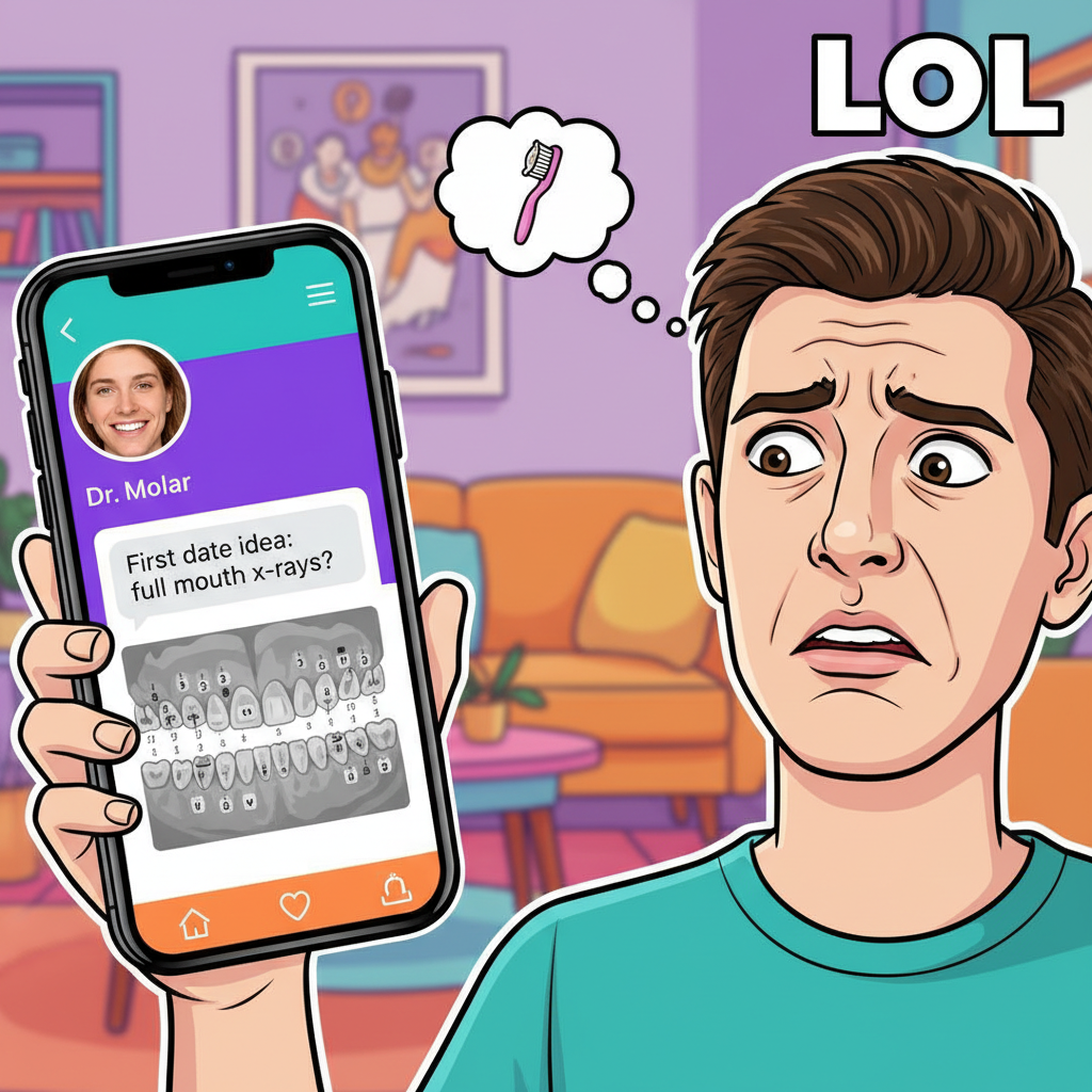 Matched with someone who sent me their full dental history. Is this a red flag or a green flag?