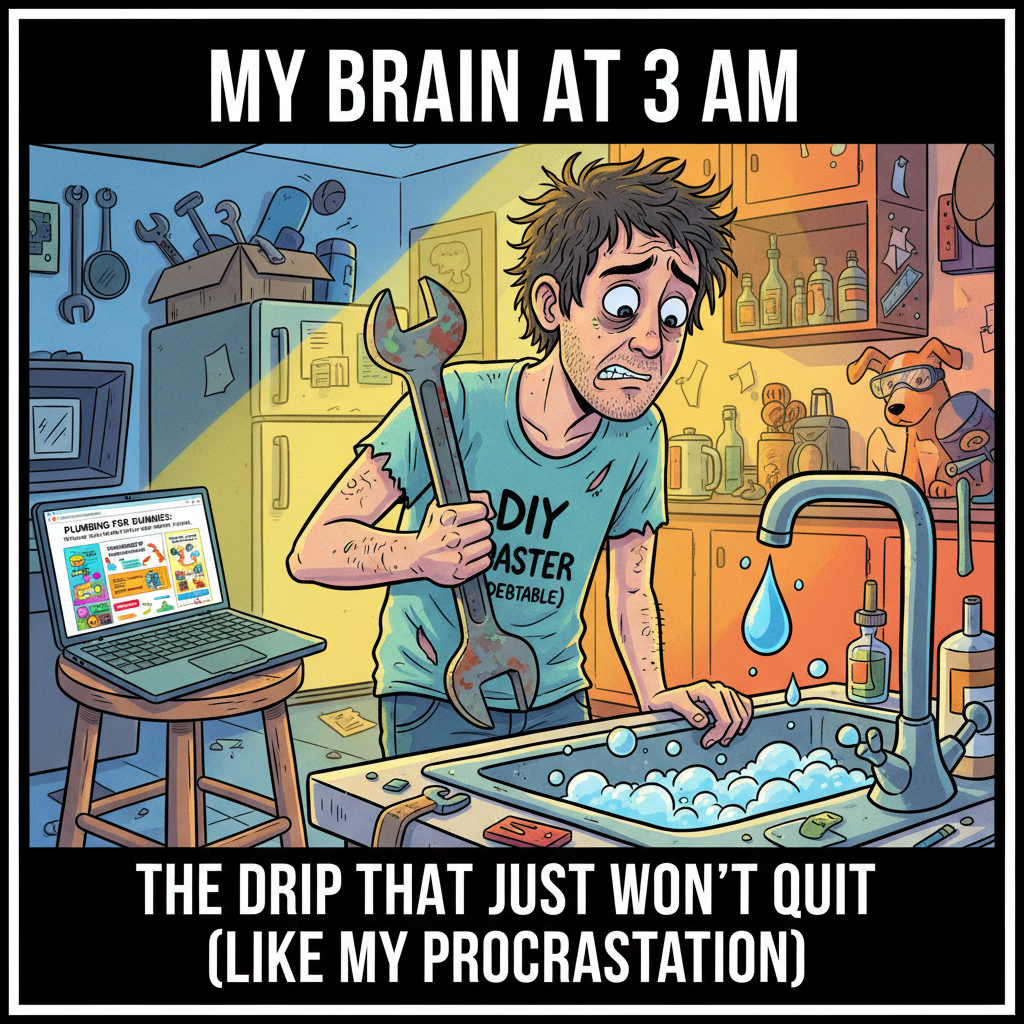 Adulting is just Googling 'how to fix a leaky faucet' at 3 AM.