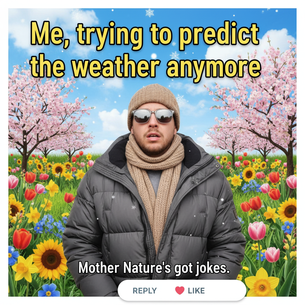 It's 75 degrees and sunny in February. My allergies are confused, I am confused.