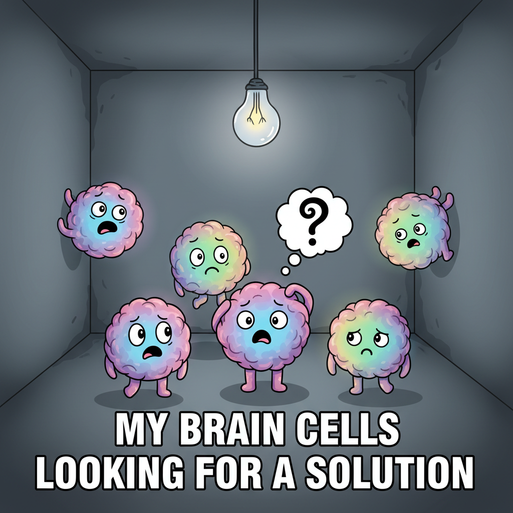 My brain cells trying to remember what I walked into the room for