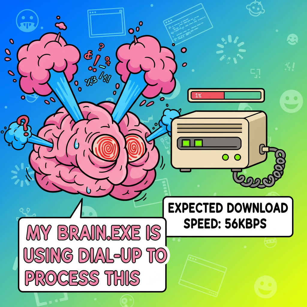 My brain cells during exam season: *dial-up modem sounds* 😵‍💫
