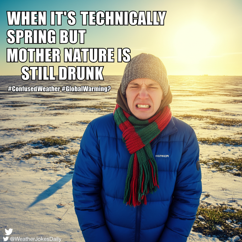 It's 70 degrees and sunny, but the wind chill makes it feel like Antarctica. Make it make sense! 🥶