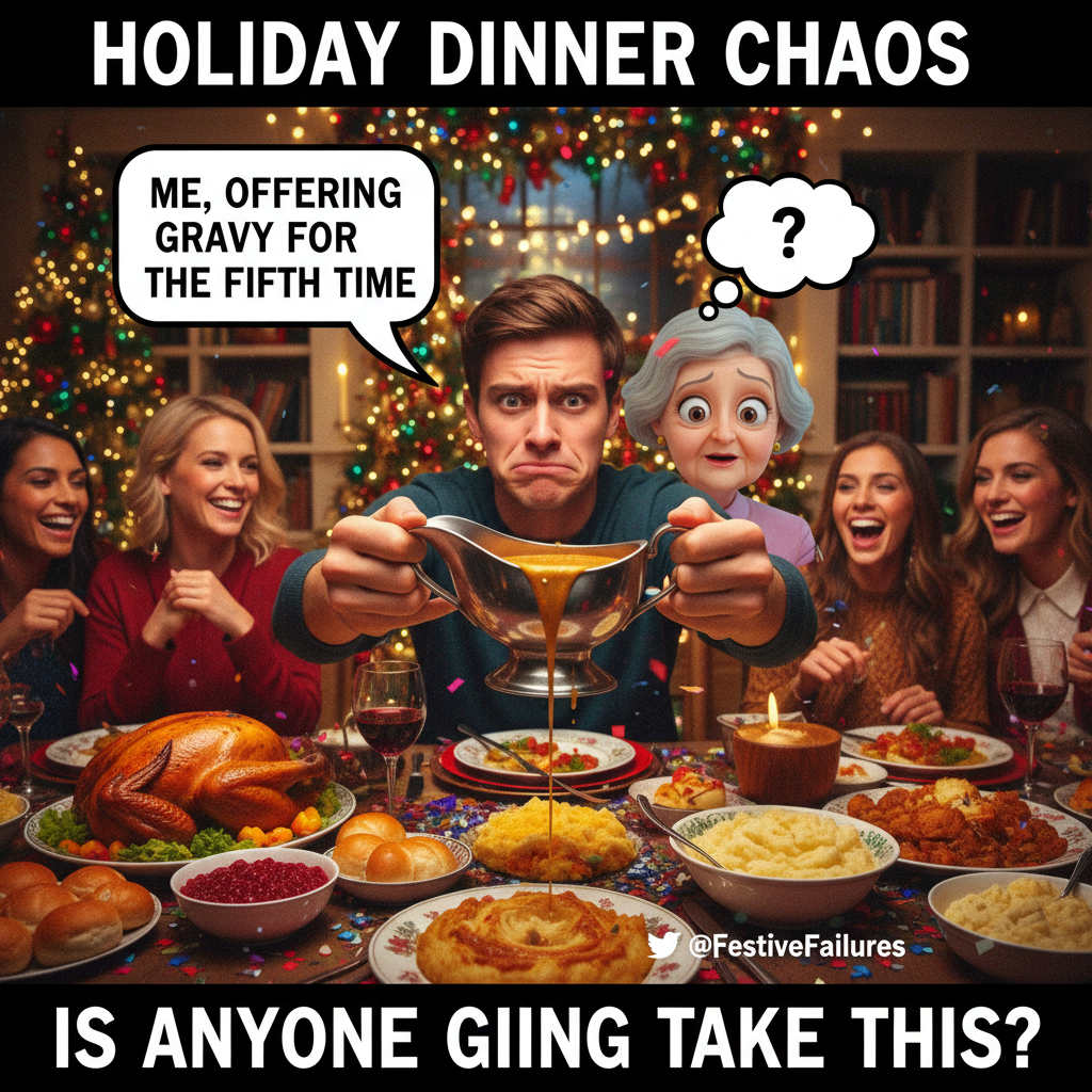 Aunt Carol just asked why I'm still single. Pass the gravy, please. All of it.