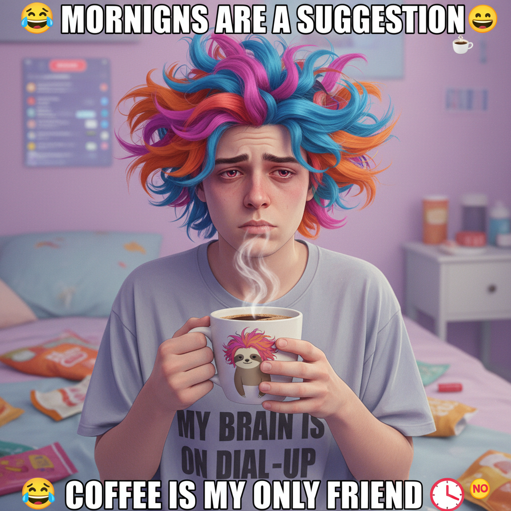 My brain on Monday morning: 'Did I actually sleep or just blink really hard for 8 hours?'