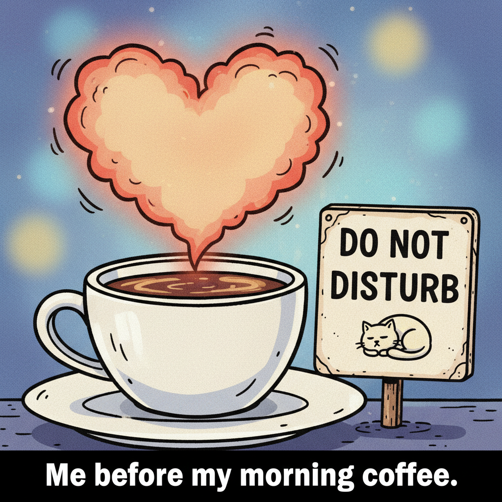 My blood type is coffee. My love language is a fresh brew. Don't talk to me pre-caffeine.