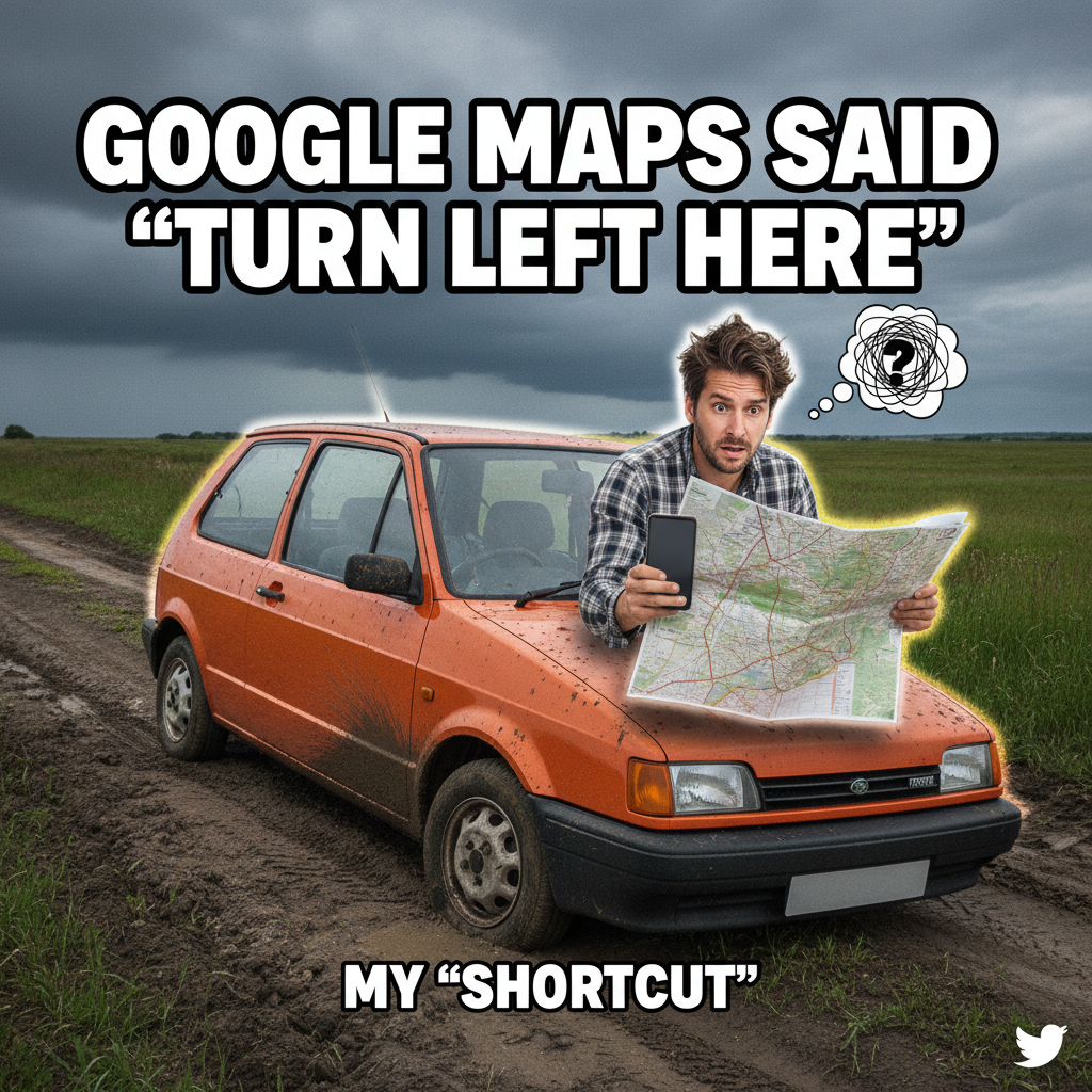 Road trip rule #1: Never trust the person who says 'I know a shortcut.'