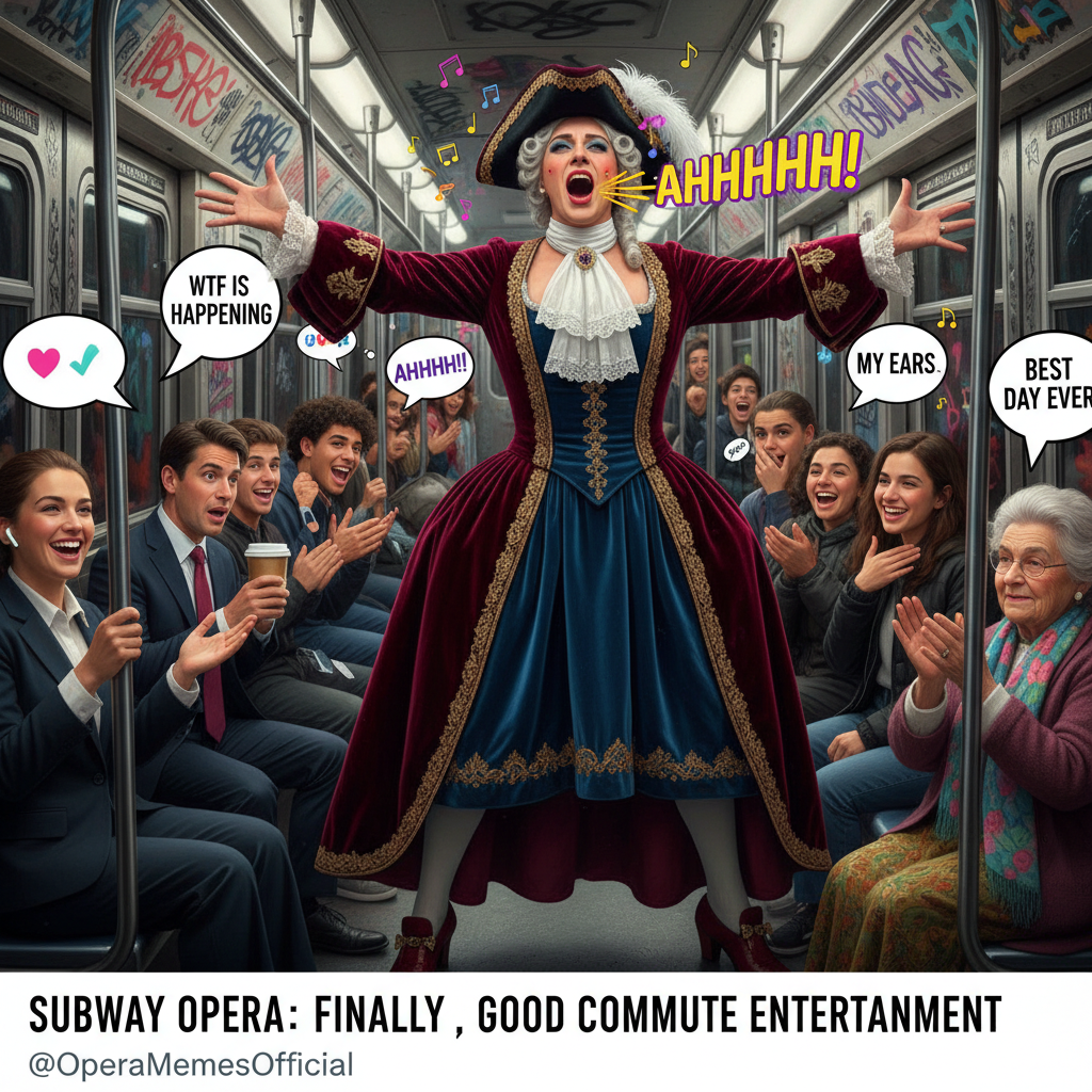 Just witnessed a full-blown opera performance on the subway. My commute is wild.