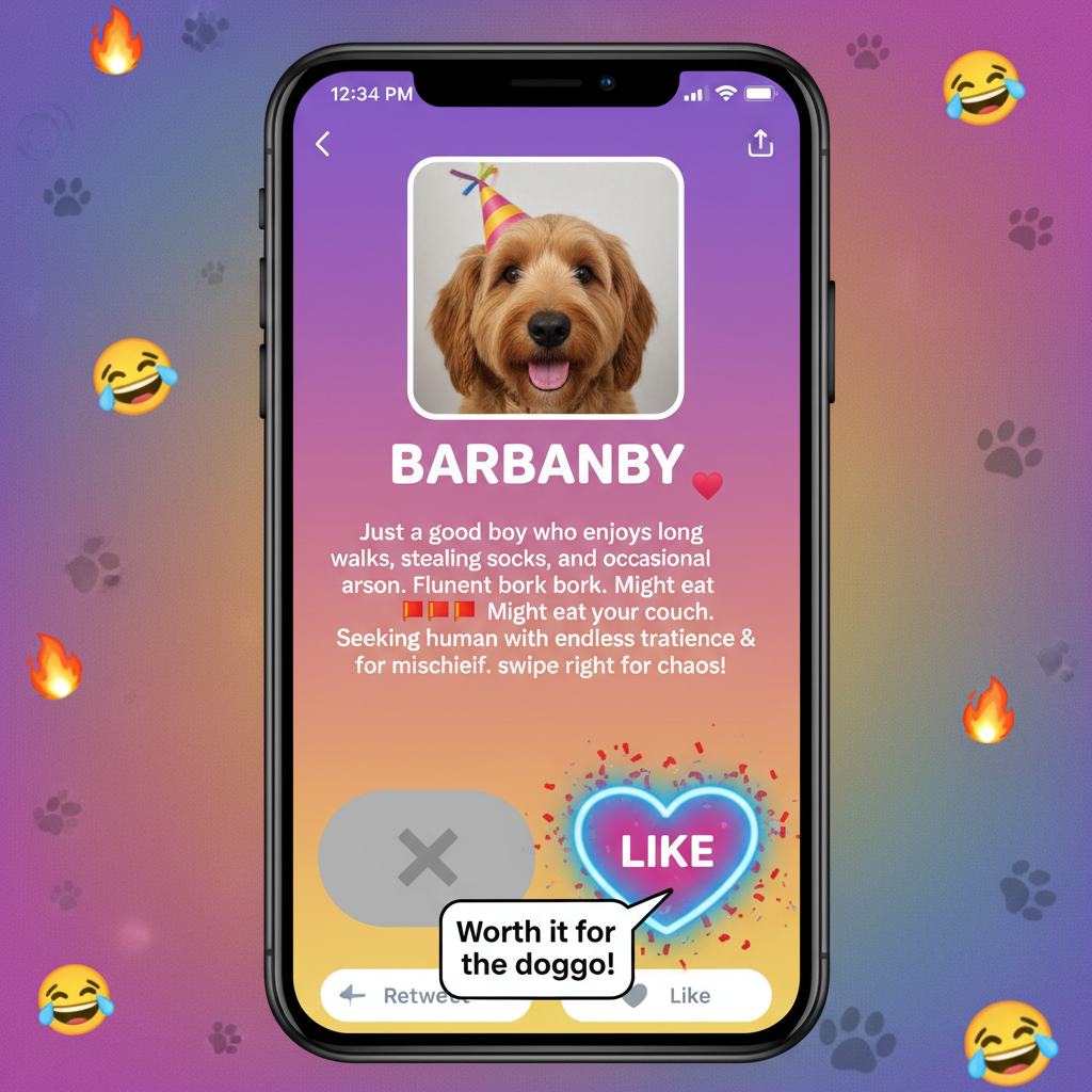 Swipe right on a red flag because they have a cute dog. We've all been there.