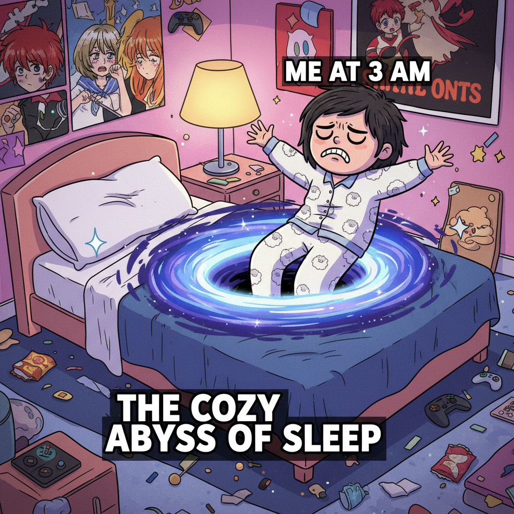 My bed on Monday morning is a black hole. Once you're in, there's no escaping.