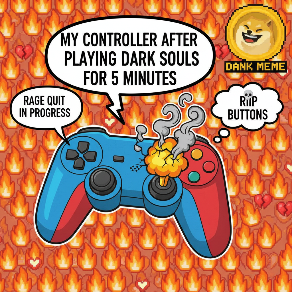 My controller after I lose to the same boss for the 17th time.