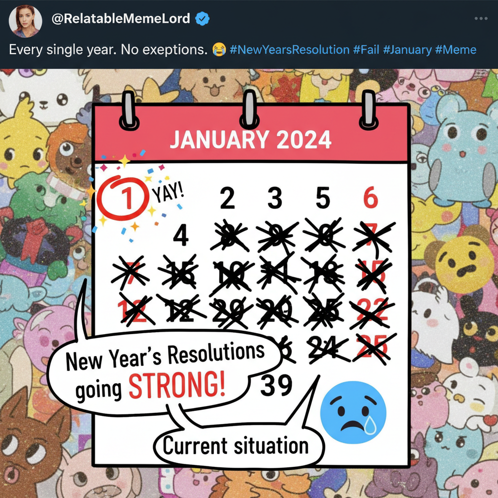 My New Year's resolution lasted 3 days. Pretty sure that's a new personal best.