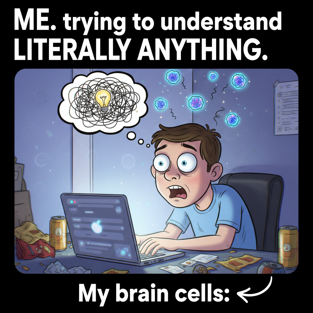 The moment the WiFi goes down. My brain cells immediately start migrating.