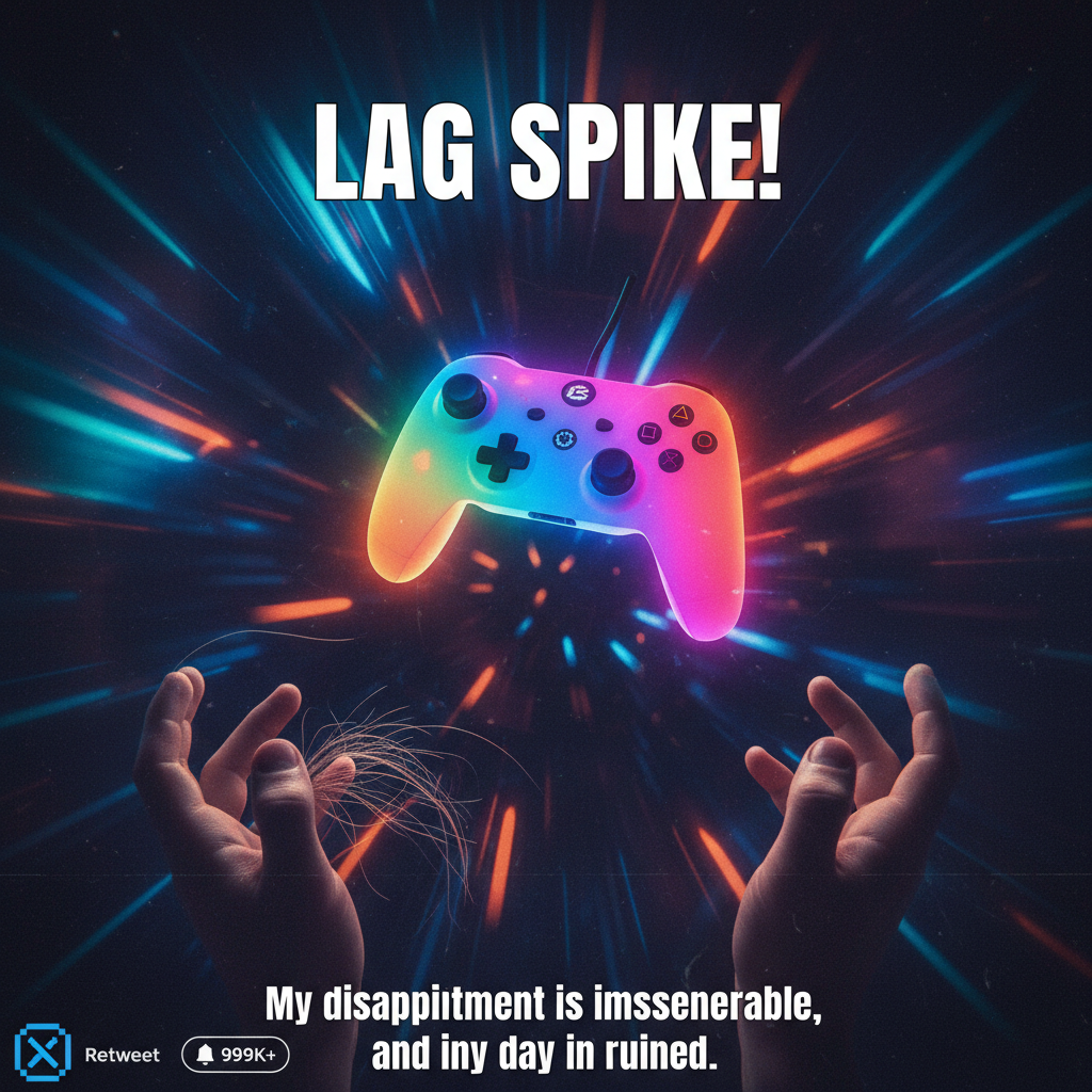 My controller just flew across the room. It wasn't me, it was the lag. Definitely the lag.