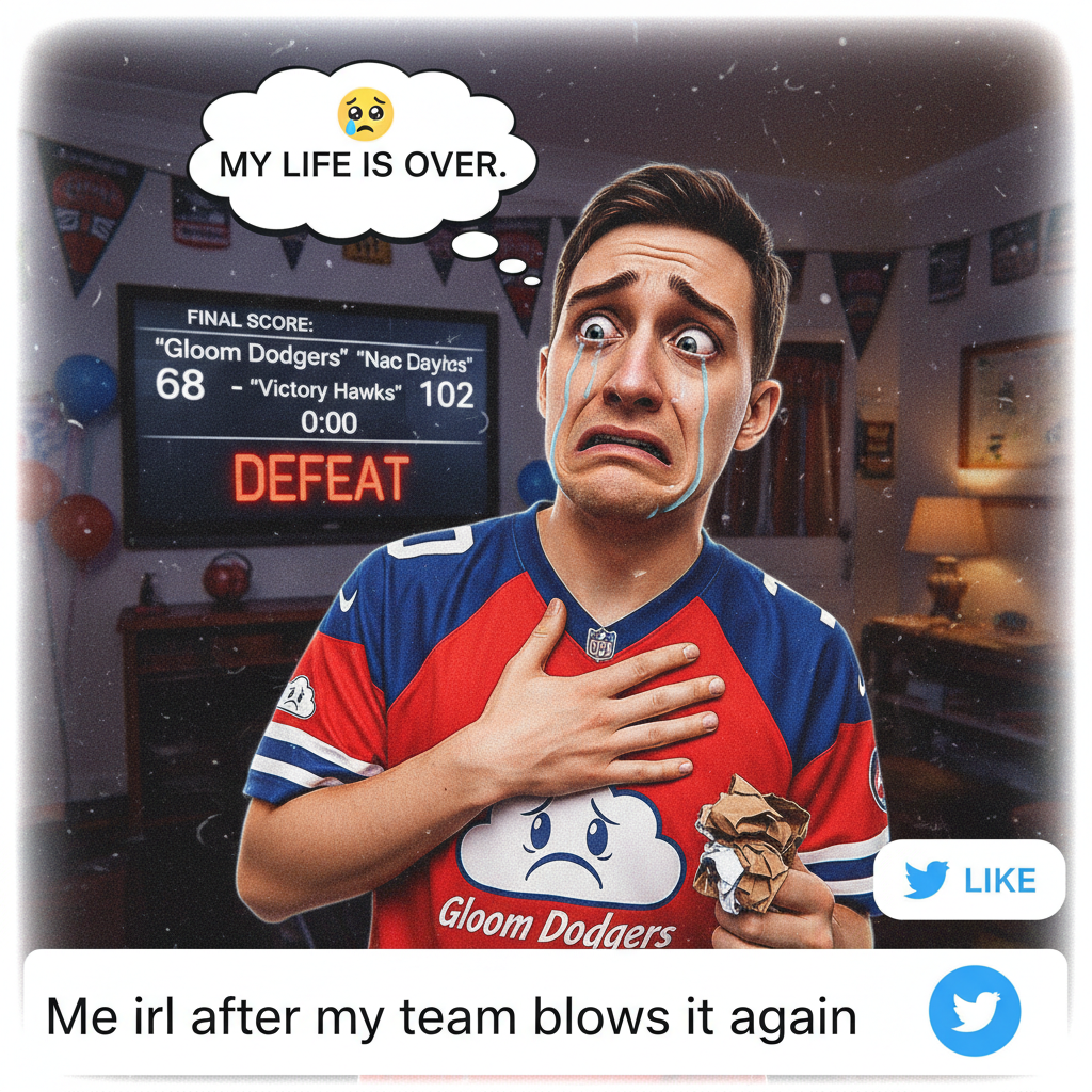 My team lost. I'm not okay. Don't talk to me for 3-5 business days.