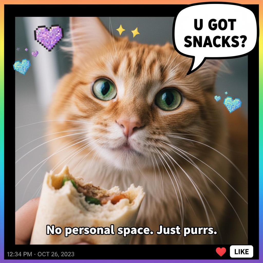My pet looked at me like I was speaking a foreign language when I asked for personal space.