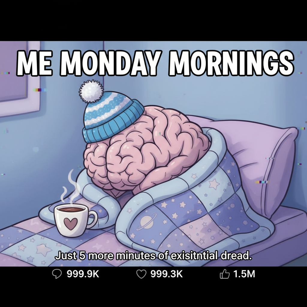 My brain cells hibernating until spring. Send coffee and serotonin. #SeasonalDepression