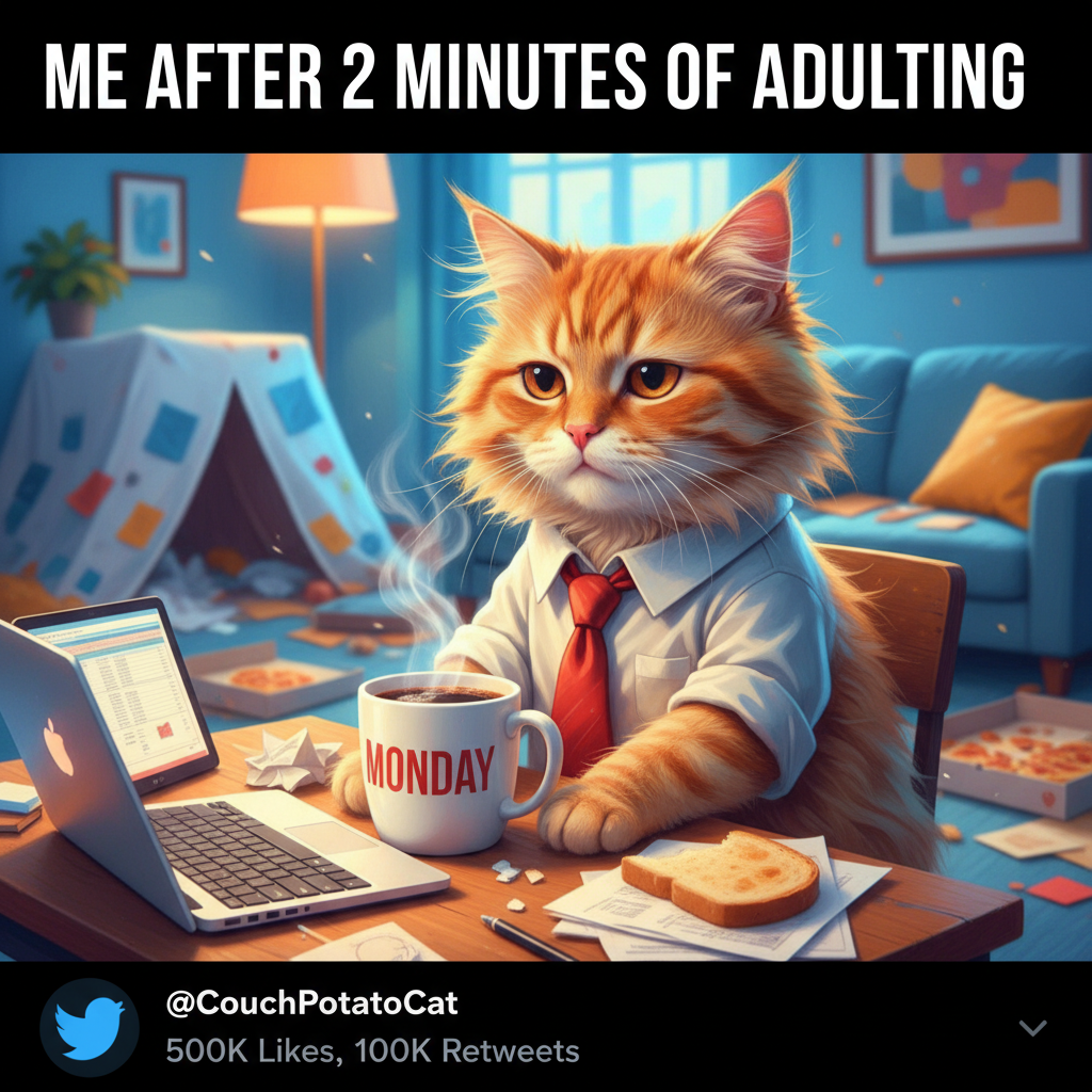 Is it Friday yet? Asking for my soul, which is currently stuck in a Monday loop.