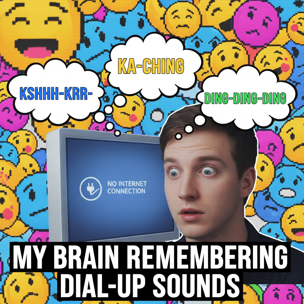 WiFi went down. My brain immediately reverted to dial-up noises.