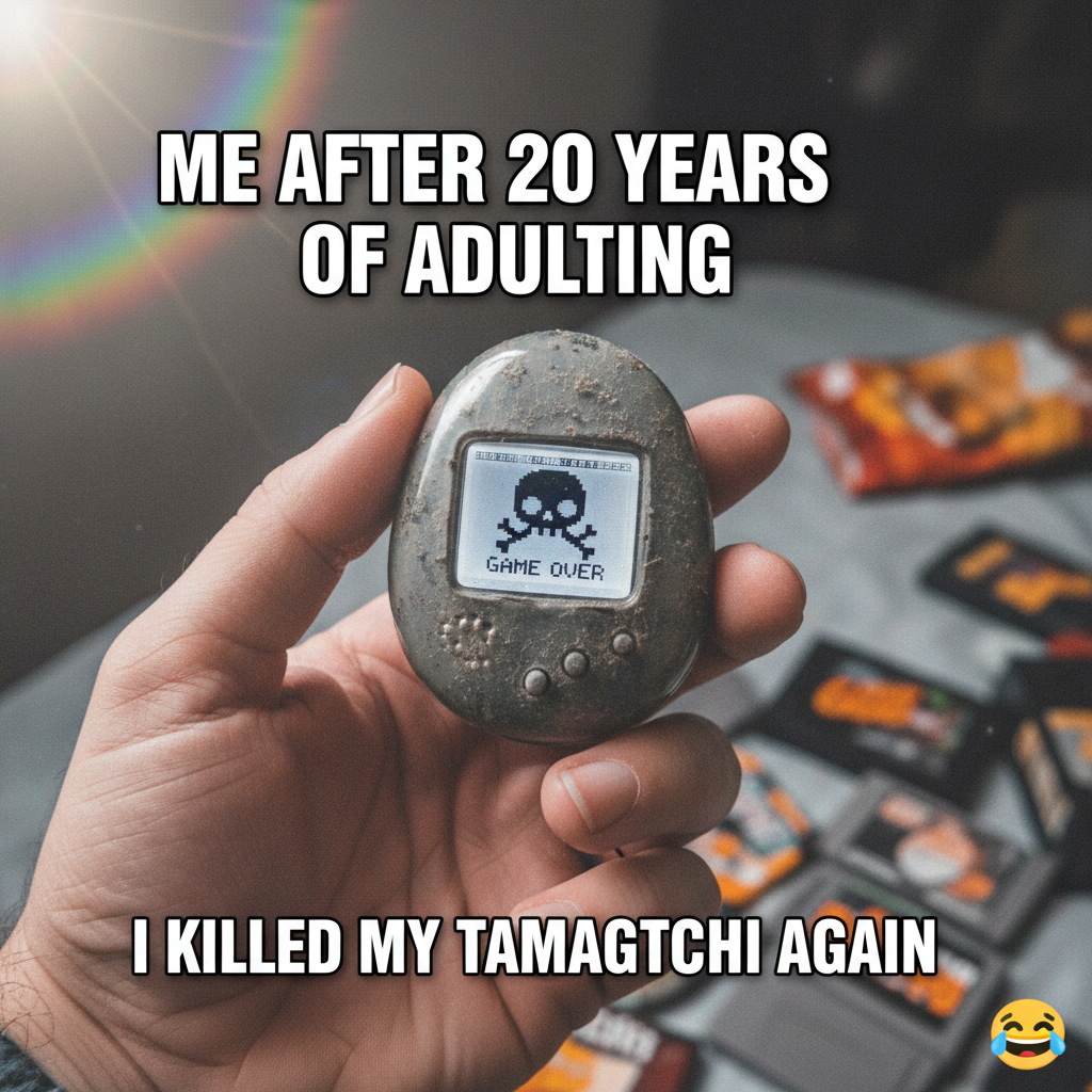 Found my old Tamagotchi. It's still dead. Some things never change.