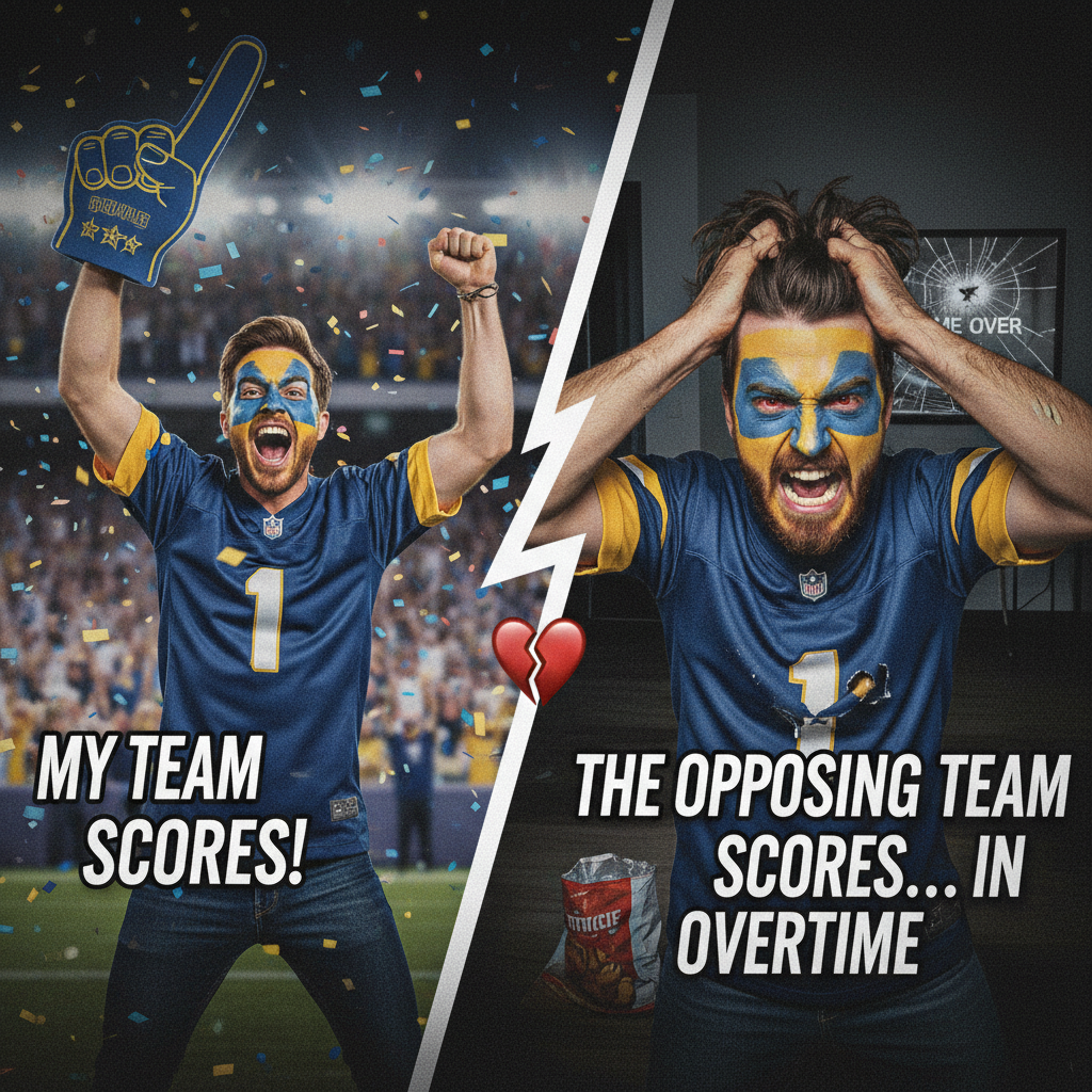 My team won: 'BEST DAY EVER!'. My team lost: 'FIRE EVERYONE! THE WORLD IS ENDING!' #SportsFans