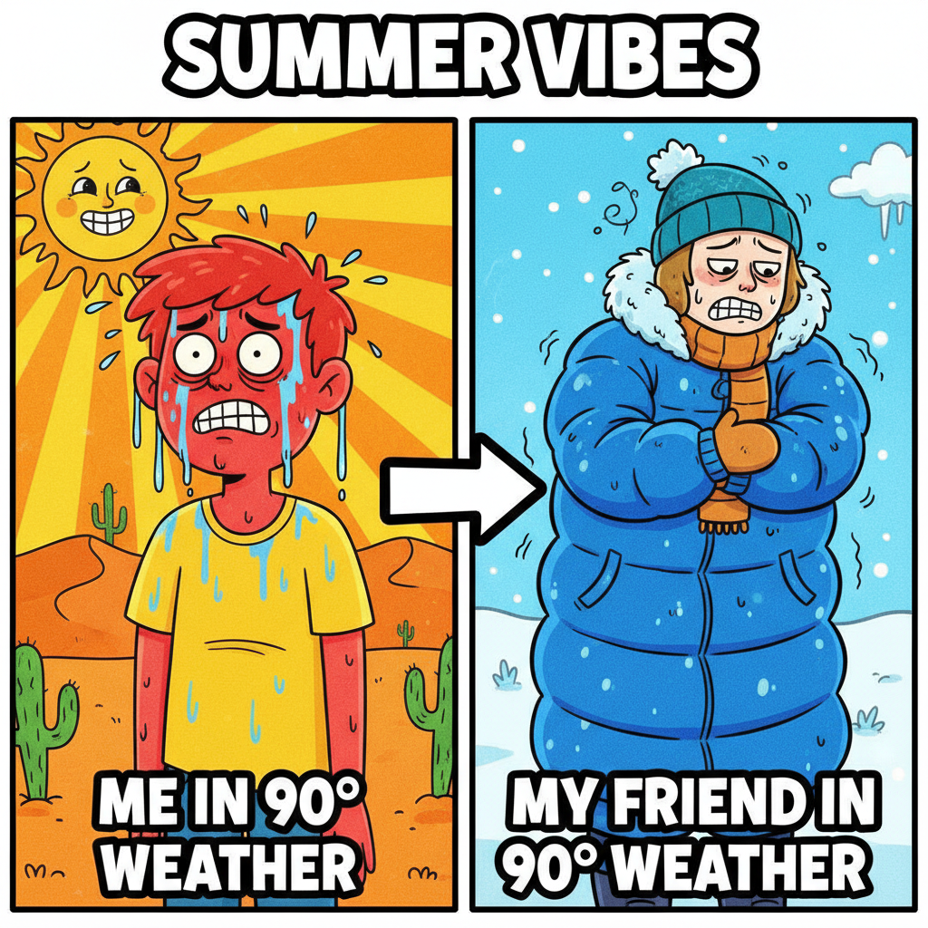 It's 70°F and sunny but someone's still complaining it's 'too hot' or 'too cold'. #Weather