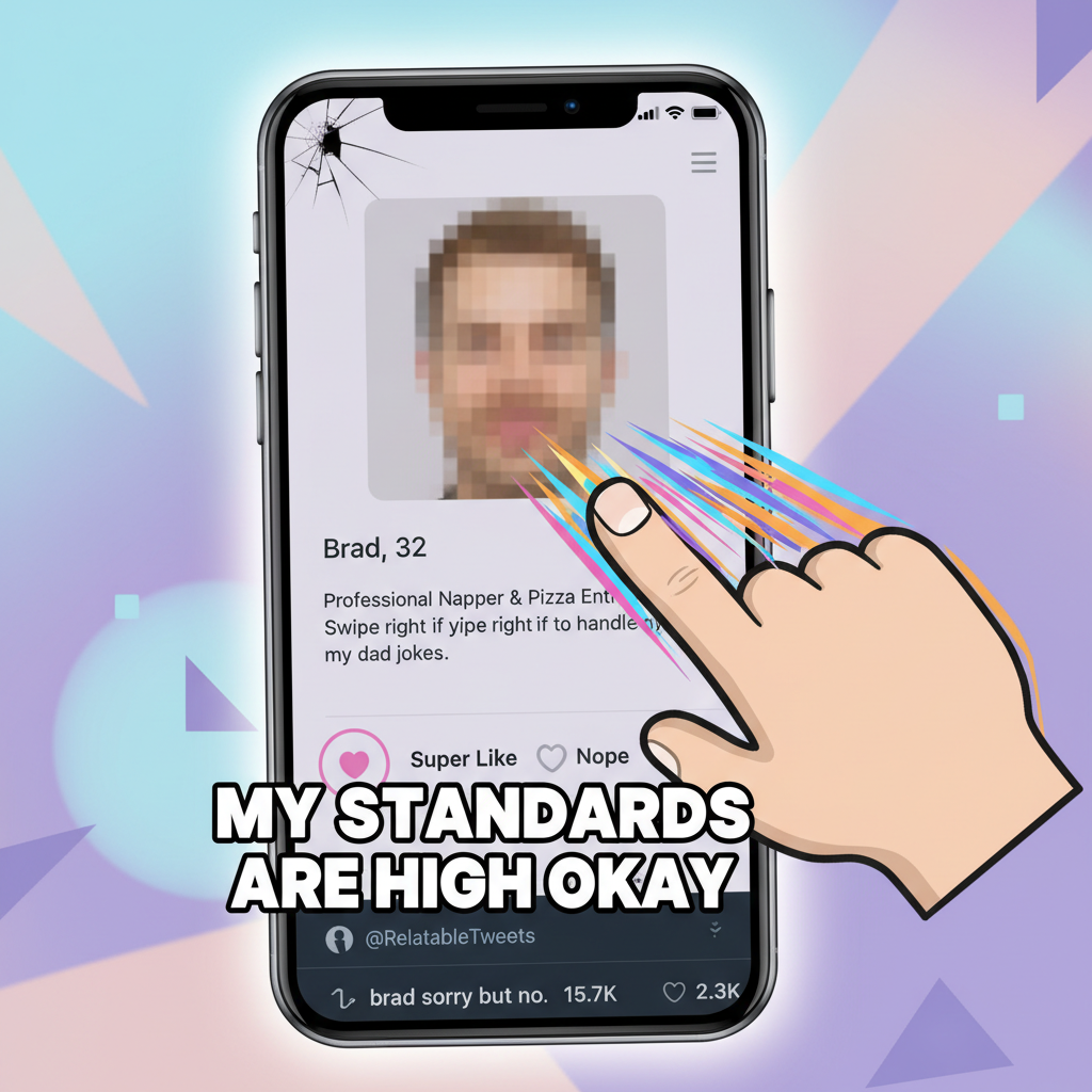 Matched with my ex's cousin. Swiped left so fast I broke the sound barrier. #DatingAppFails