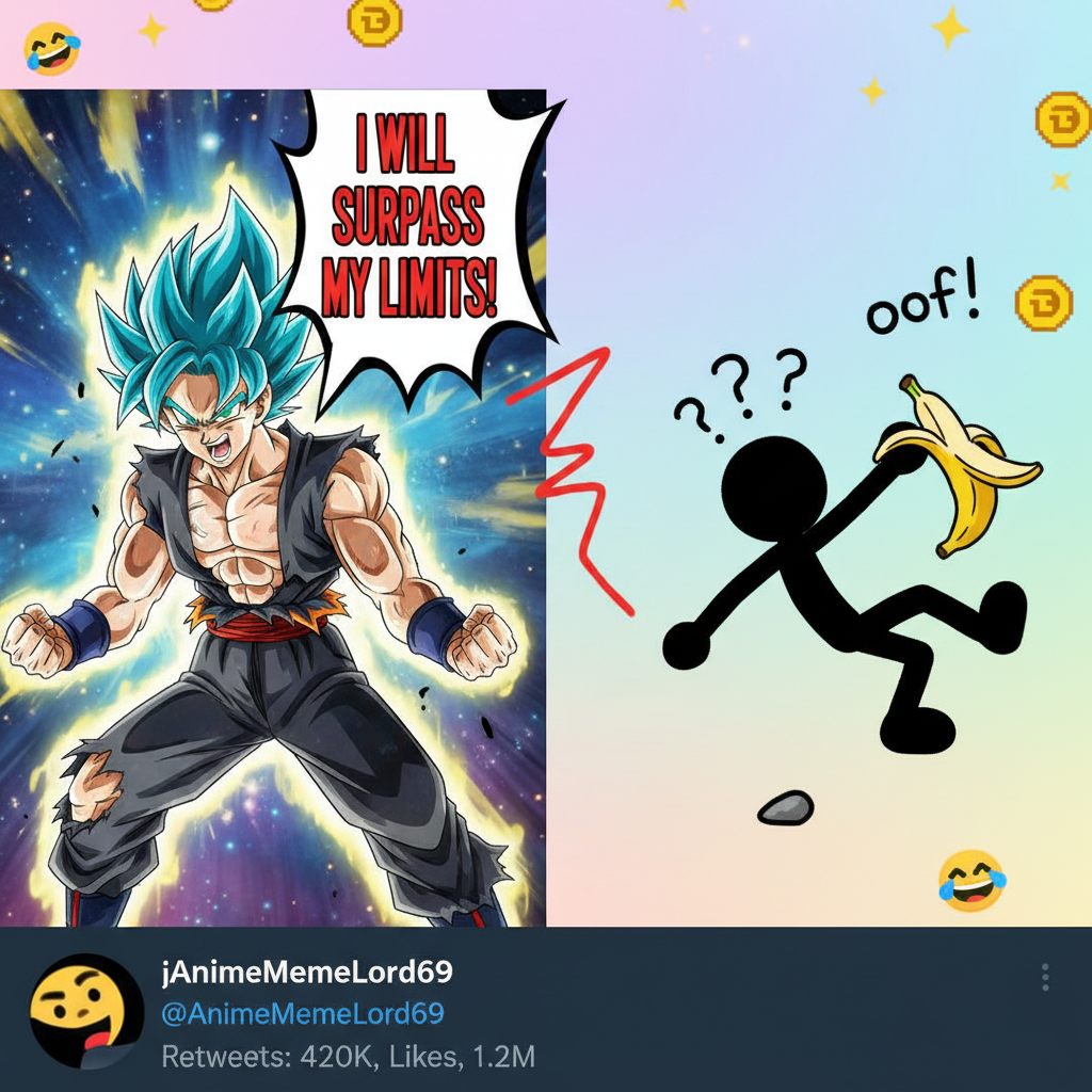Me trying to adult after watching a shonen anime: 'I WILL SURPASS MY LIMITS!!' *trips on air*
