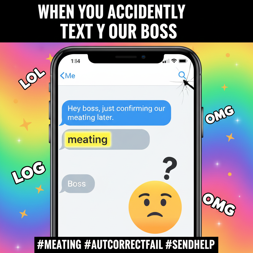 Autocorrect changed 'meeting' to 'meating'. My boss thinks I'm inviting them to a BBQ now. 🤦‍♀️