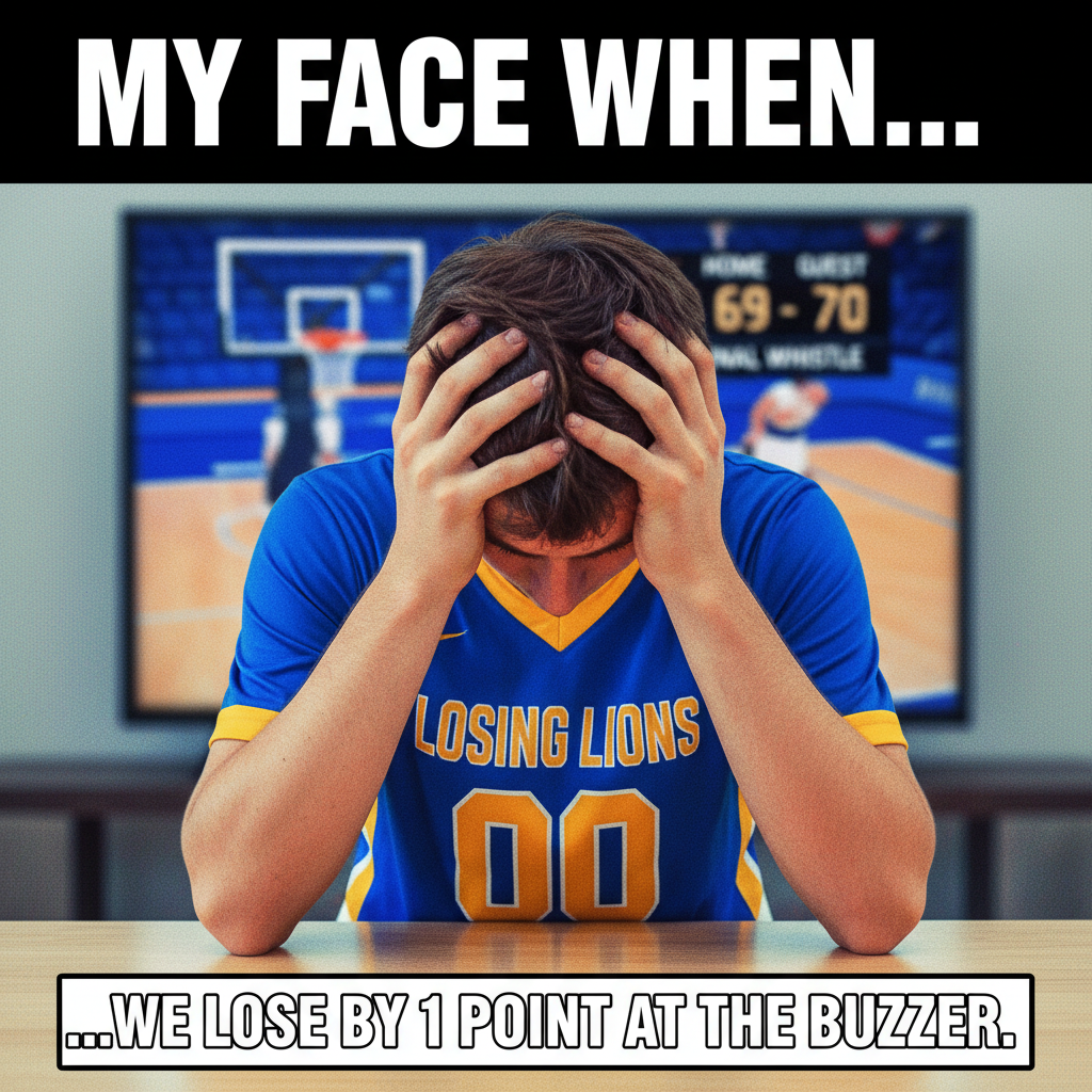 My team lost. My entire week is ruined. Don't talk to me.