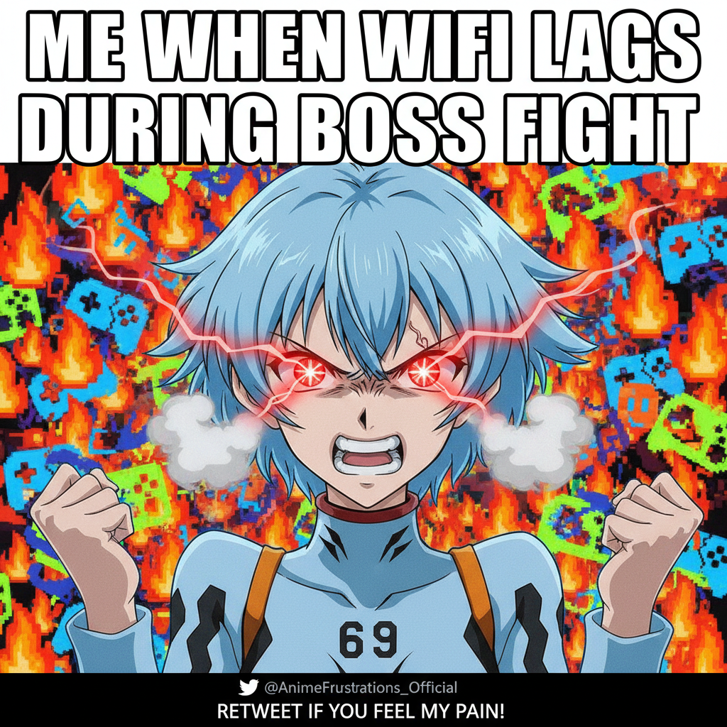 When the Wi-Fi cuts out mid-anime binge: My villain origin story.