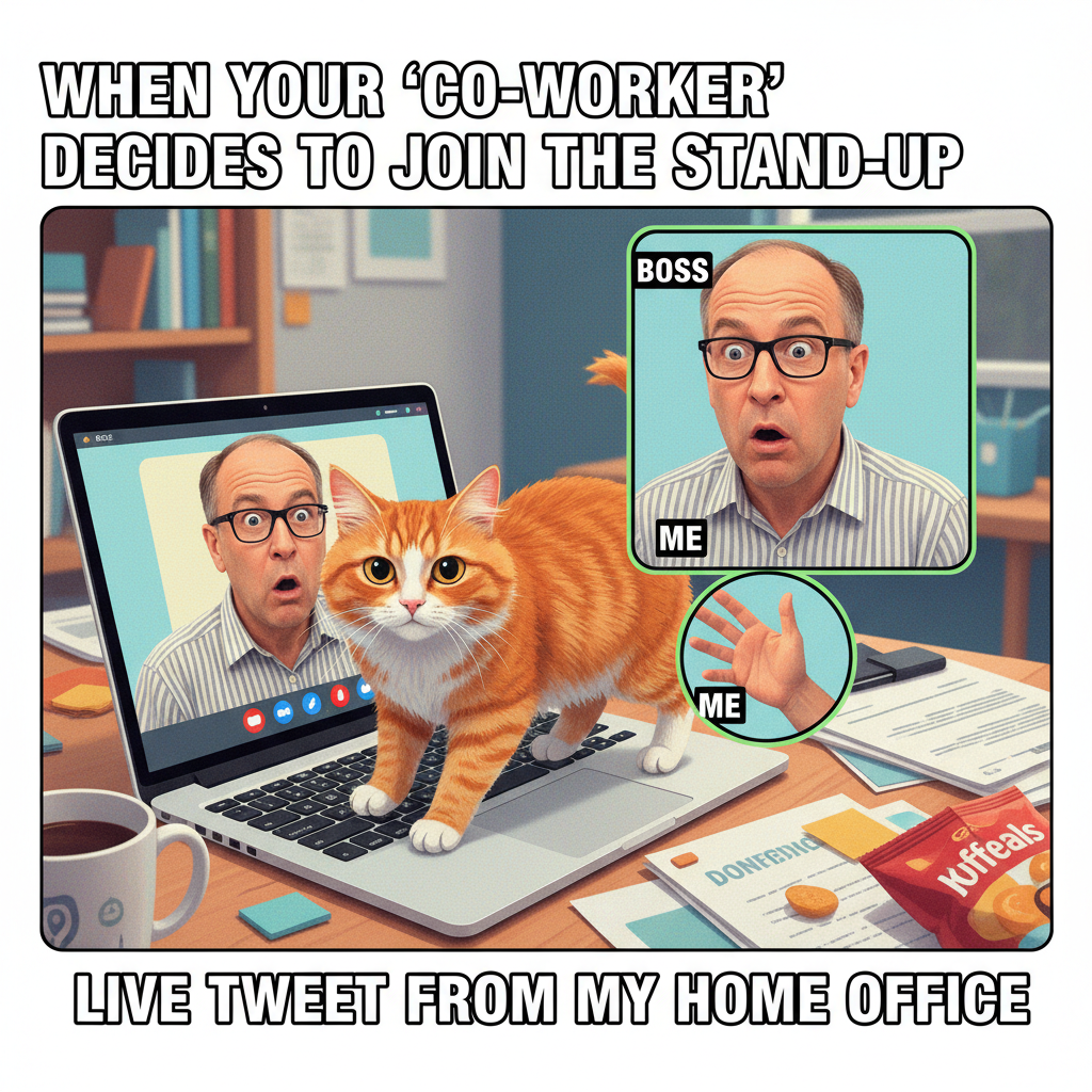 My pet just walked across my keyboard during a Zoom meeting. Boss saw everything.