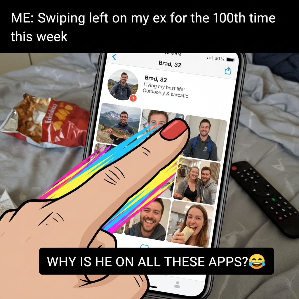 Matched with someone who only had pics with their ex. Swipe left so fast I broke the sound barrier.