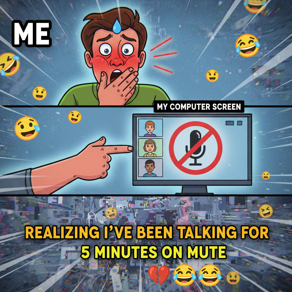 My mic was off the whole time? My life is a Zoom meeting.